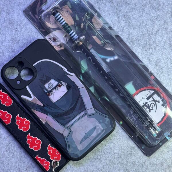 Box Anime : Coque 3D, Stylo Katana & Porte-Clés